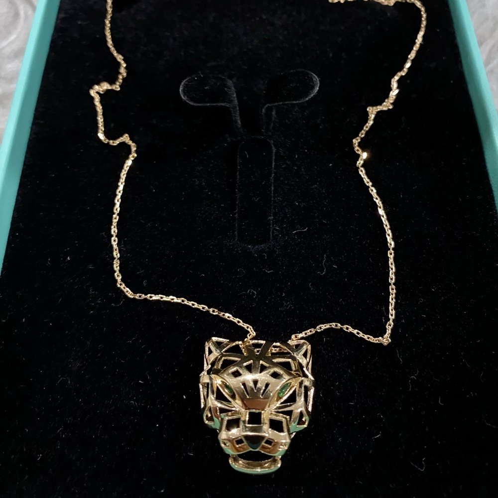 18K Gold Panther Necklace